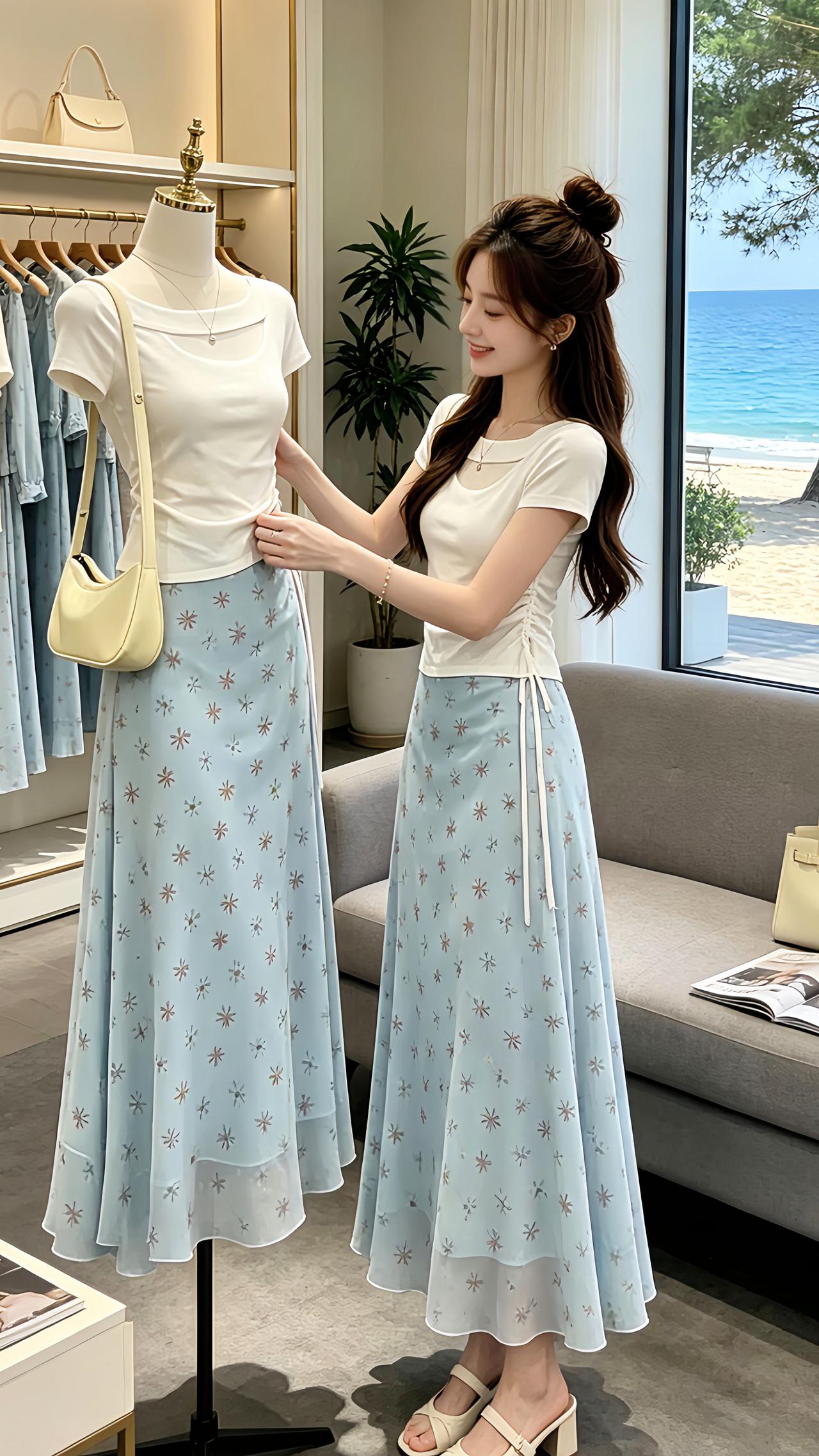 精致女孩夏天少不了裙子 无法拒绝温柔感小裙子 夏日显瘦穿搭指南 夏日氛围感穿搭 
