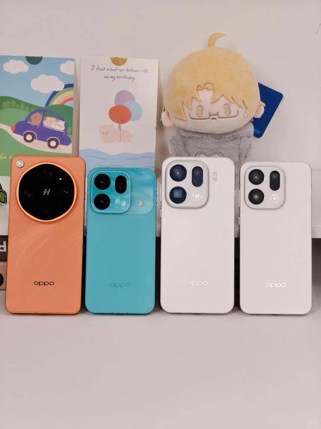 四台OPPO Find X9系列，你喜欢哪一台？

这次X9系列的设计是挺不错的