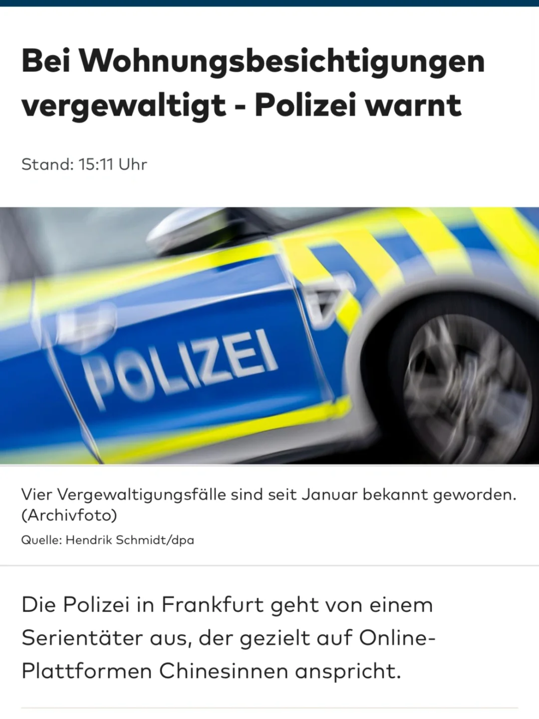 🇩🇪同事给我警示，让我小心一点，有些中国人