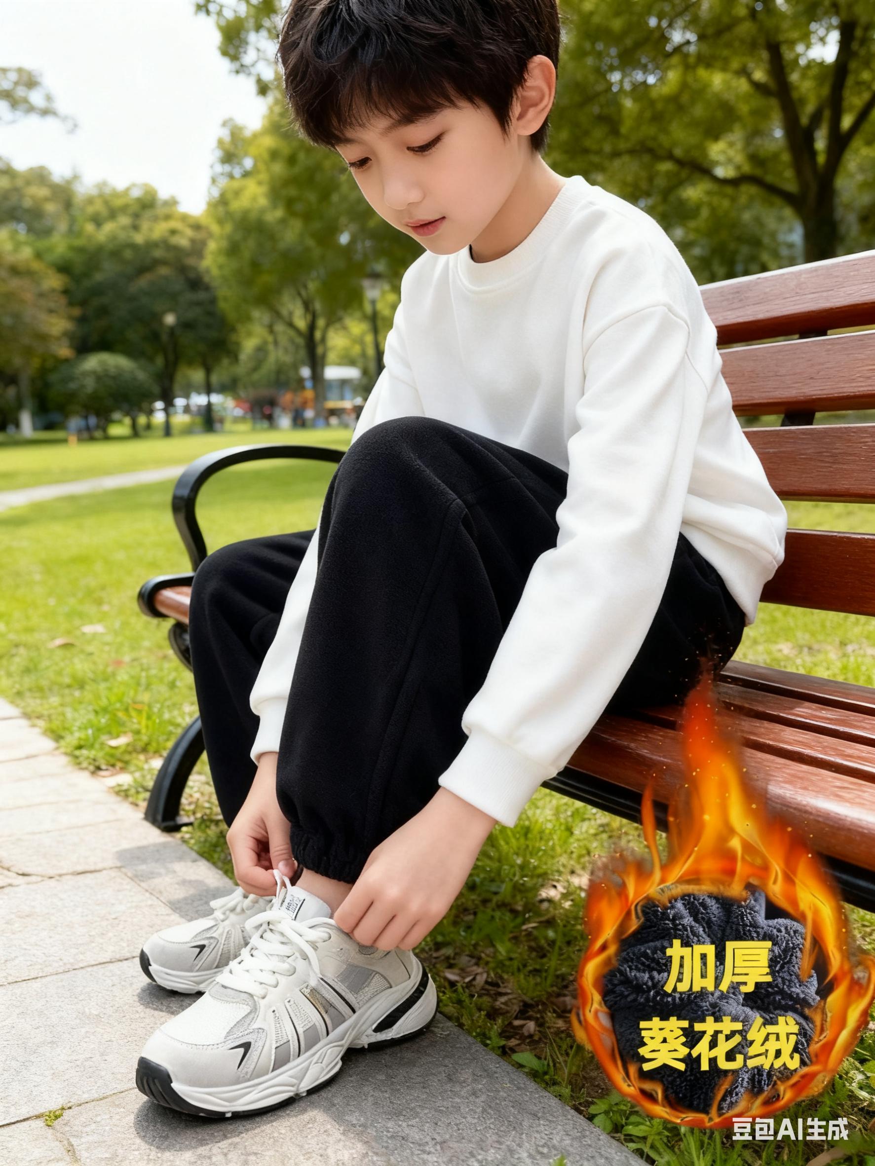 都赶紧给孩子抢两条加绒加厚一体绒的休闲裤 保暖还舒服太好看了