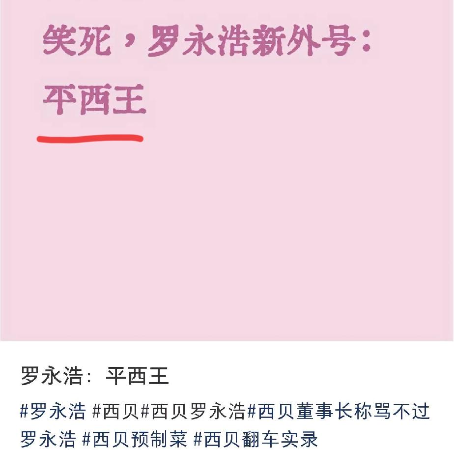 这届网友太有才了，
罗永浩这一波获得一个称号: 平西王！[捂脸]
1，西门子躺枪