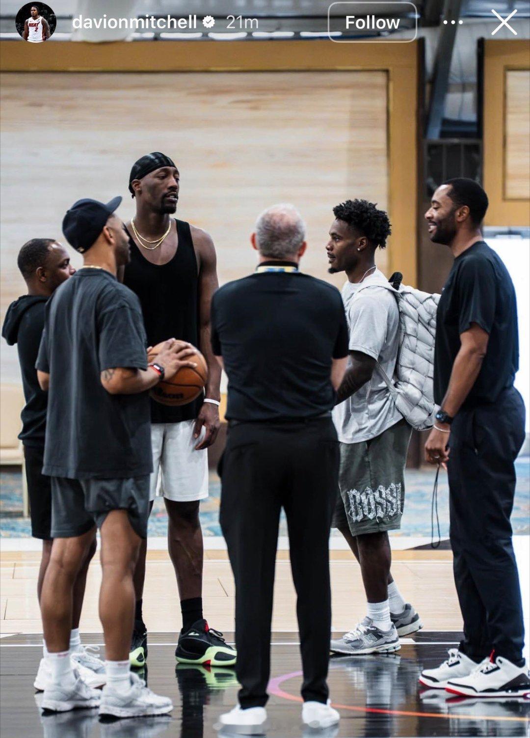 小米切尔这次训练拉上阿德巴约了nba夏季联赛