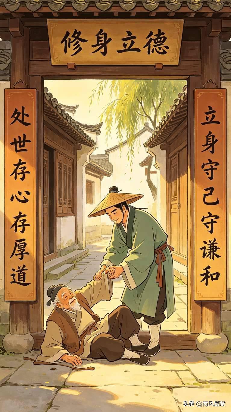 人这辈子拼到最后，拼的从来不是财富地位，而是人品与修养！
 
对联
 
上联：处