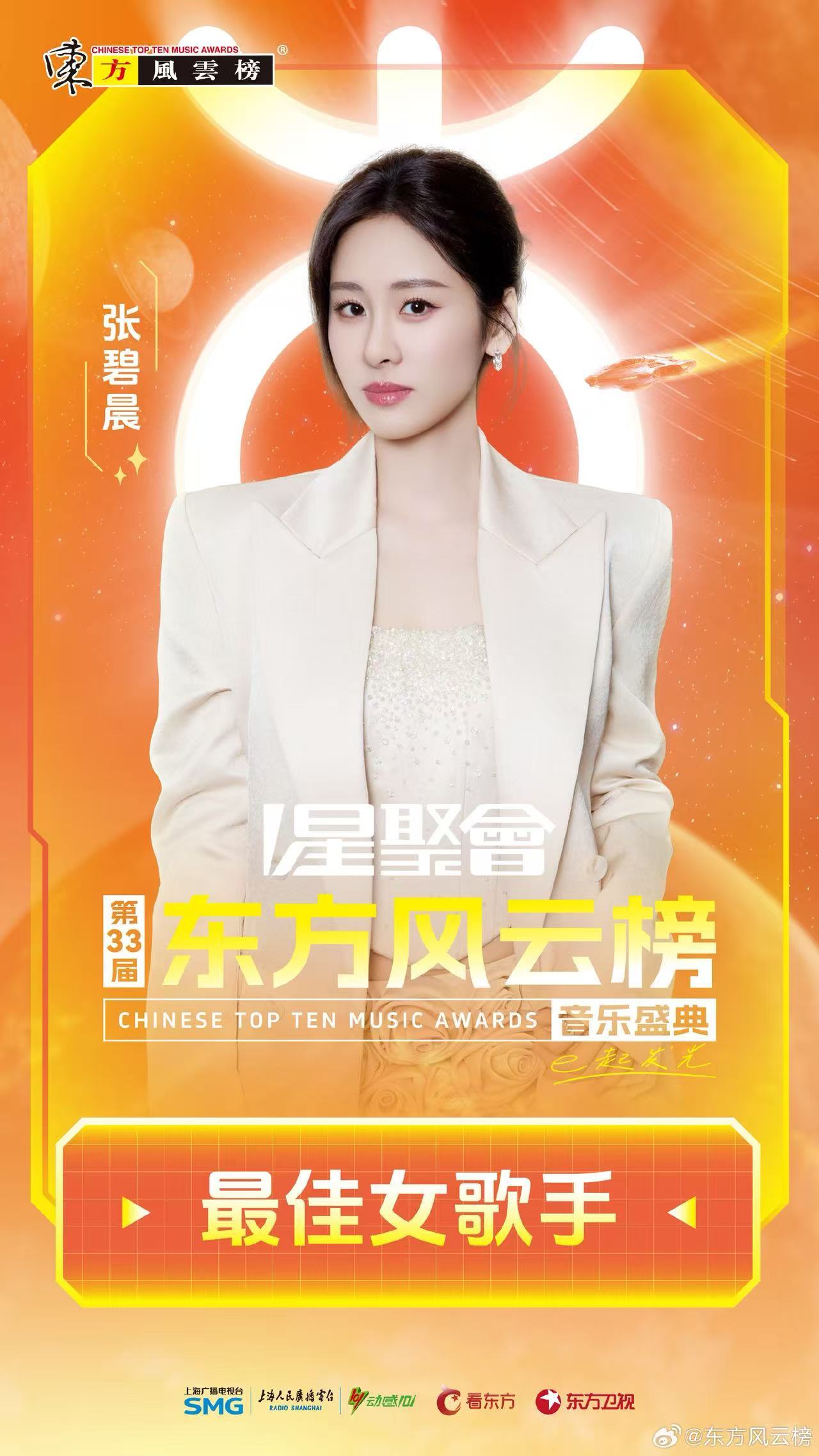 张碧晨最佳女歌手 哈哈哈哈张碧晨拿奖我比她还激动！从选秀到最佳女歌手，这条路你走