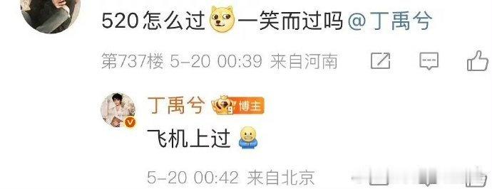 丁禹兮520在飞机上过丁禹兮去中餐厅只带调料包 别人过520，丁禹兮却在飞往《中