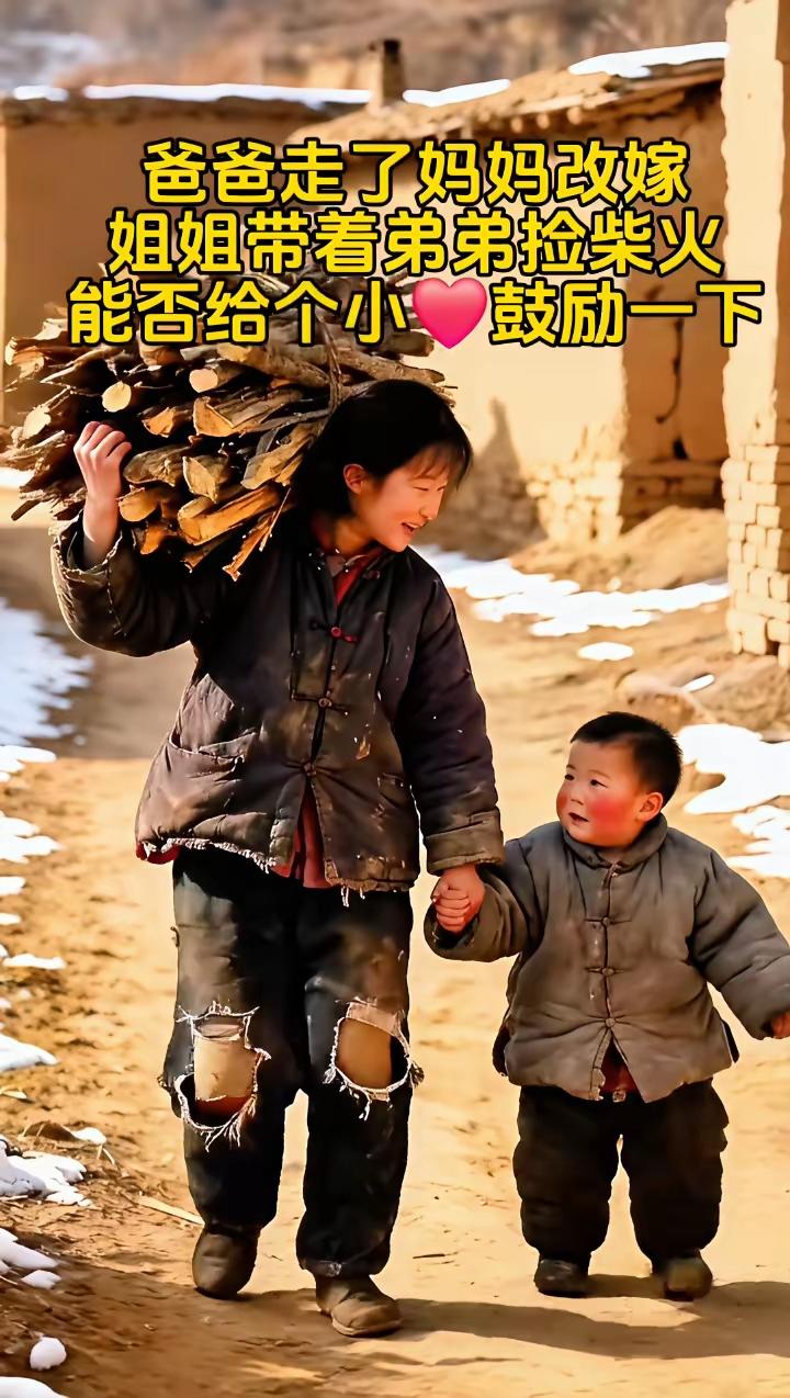 爸爸走了妈妈改嫁，姐姐带着弟弟捡柴火。
能否给个小鼓励一下。
 
那年姐姐林晓梅