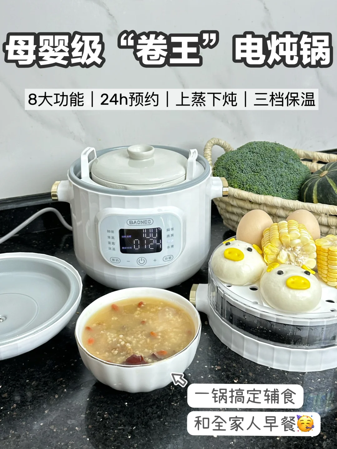 一锅多用！这个才是电炖锅界的卷王‼️