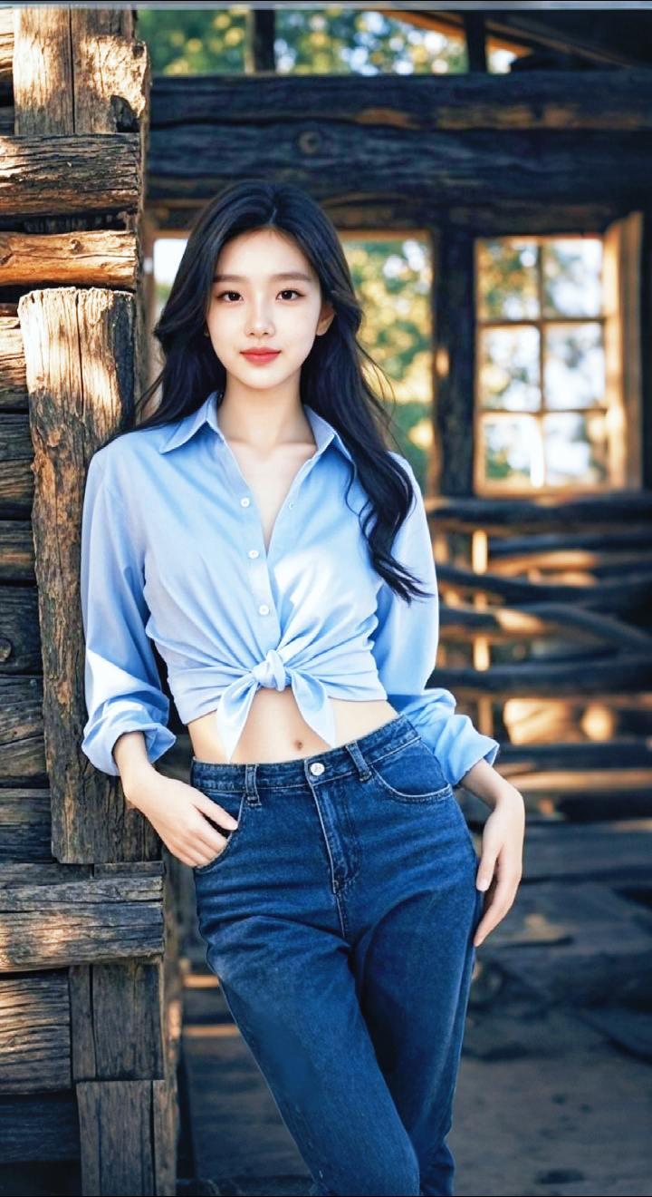 AI扩图 AI蓝衫雅韵