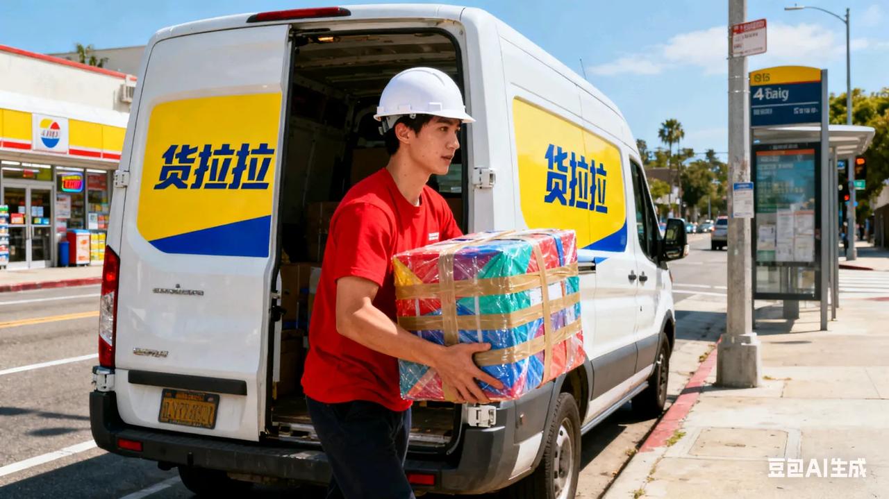 “小姐，你好，打扰你了，你的货已经到了，我已经在你家门口了。”

“这么快！不是
