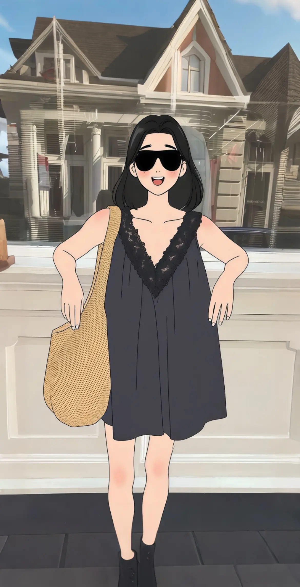 AI扩图 时髦精的ootd 夏天该有的样子