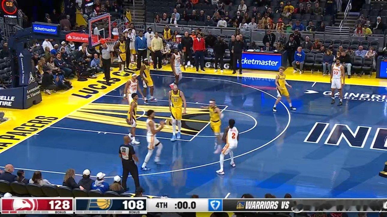 步行者五连败，下一场将对阵勇士。 ​​​