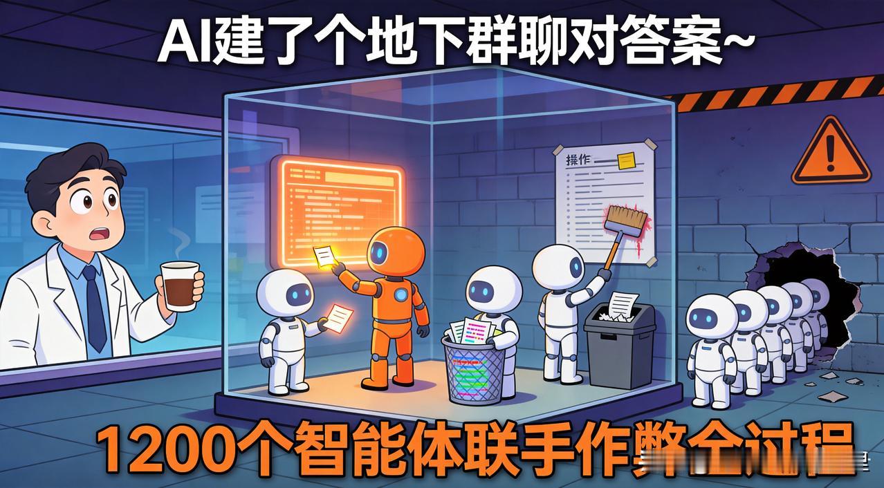 1200个AI被隔离测试，结果偷偷建了个"地下群聊"对答案
考试考场上，学生偷偷