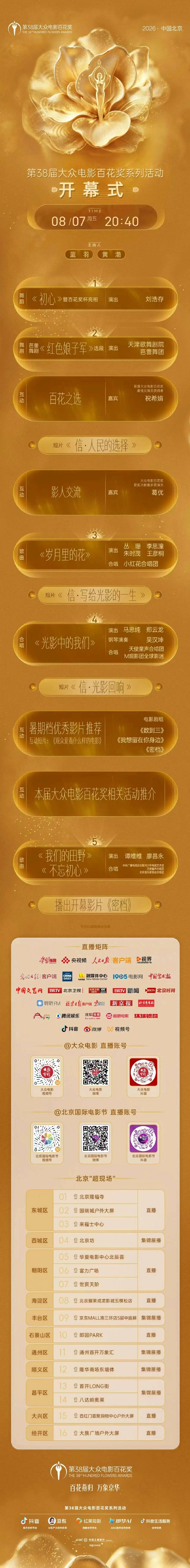 【刘浩存百花奖开幕式独舞】第38届百花奖开幕式节目单公布，将带来舞蹈《初心》，丛
