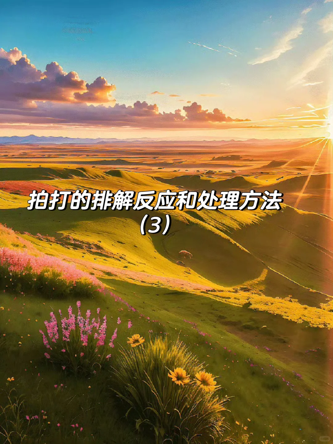 拍打的排解反应和处理方法 （3）