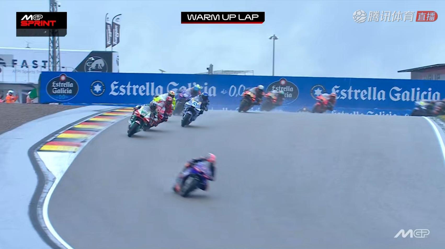 MotoGP德国大奖赛周六冲刺赛将在湿地条件下进行🌧️MotoGP2025Mo