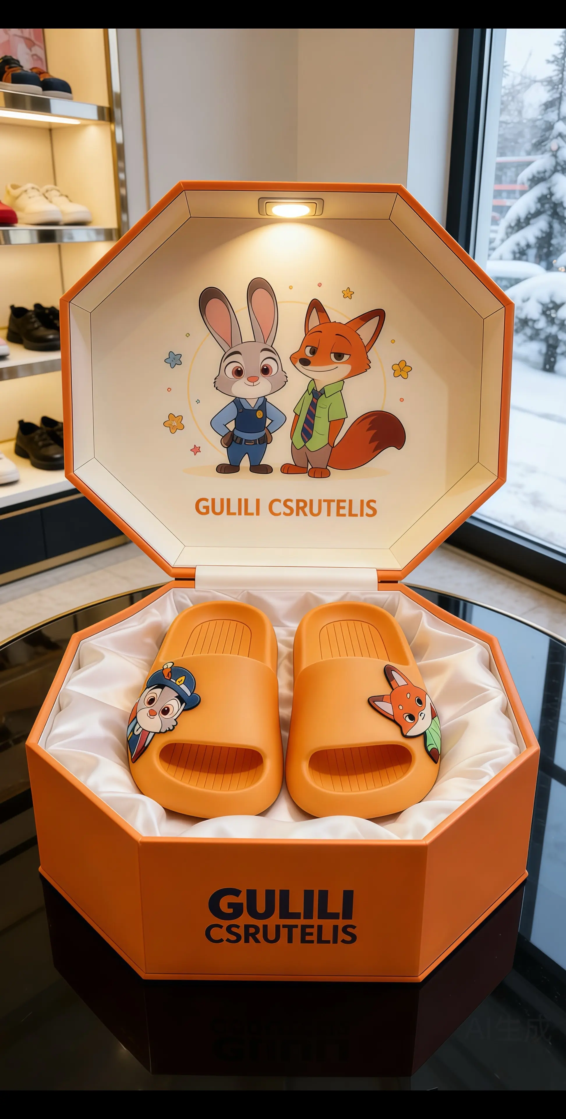 亲子拖鞋洗澡拖鞋 儿童拖鞋卡通拖鞋 朱迪尼克