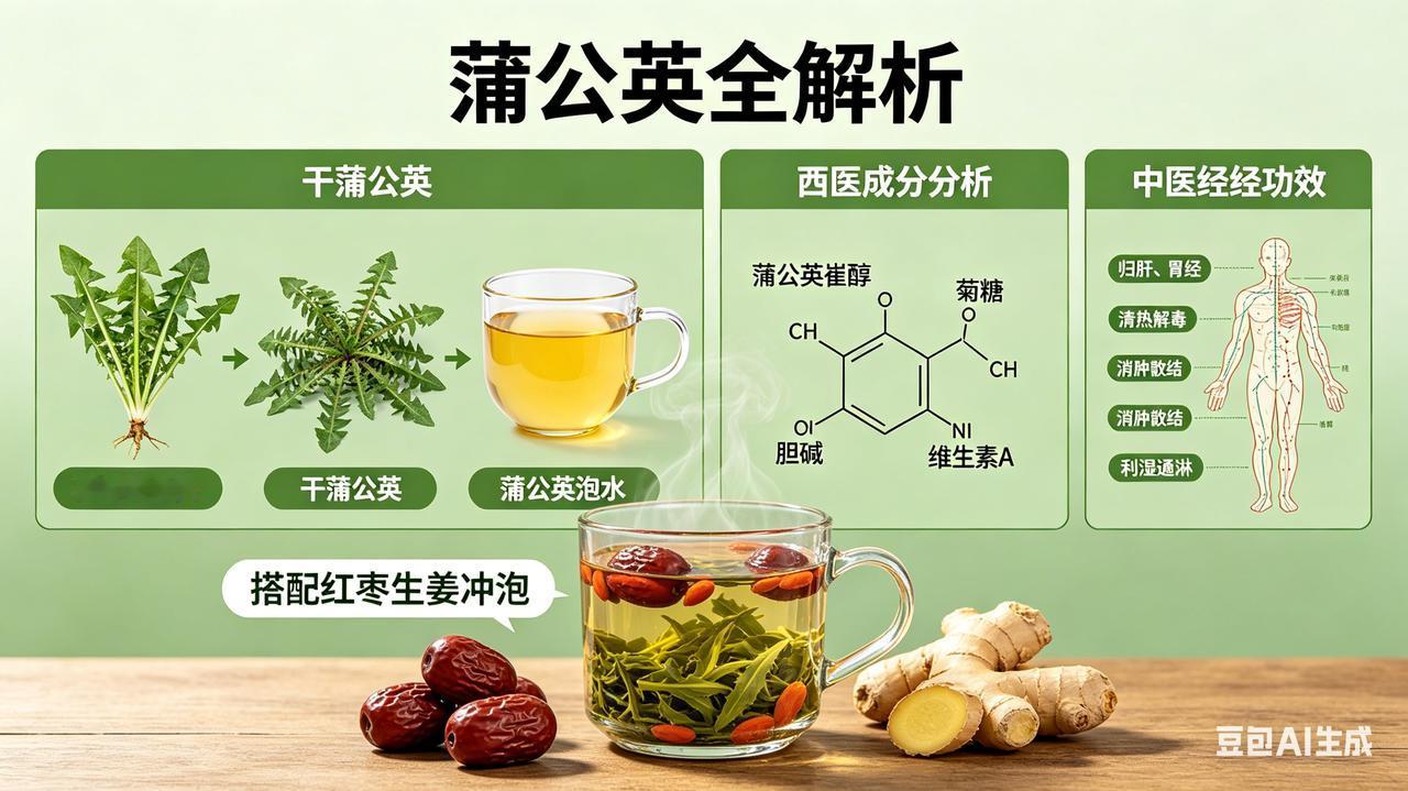 喝蒲公英泡水，身体会收获啥好处？中西医告诉你答案
蒲公英是路边常见的“野菜”，也