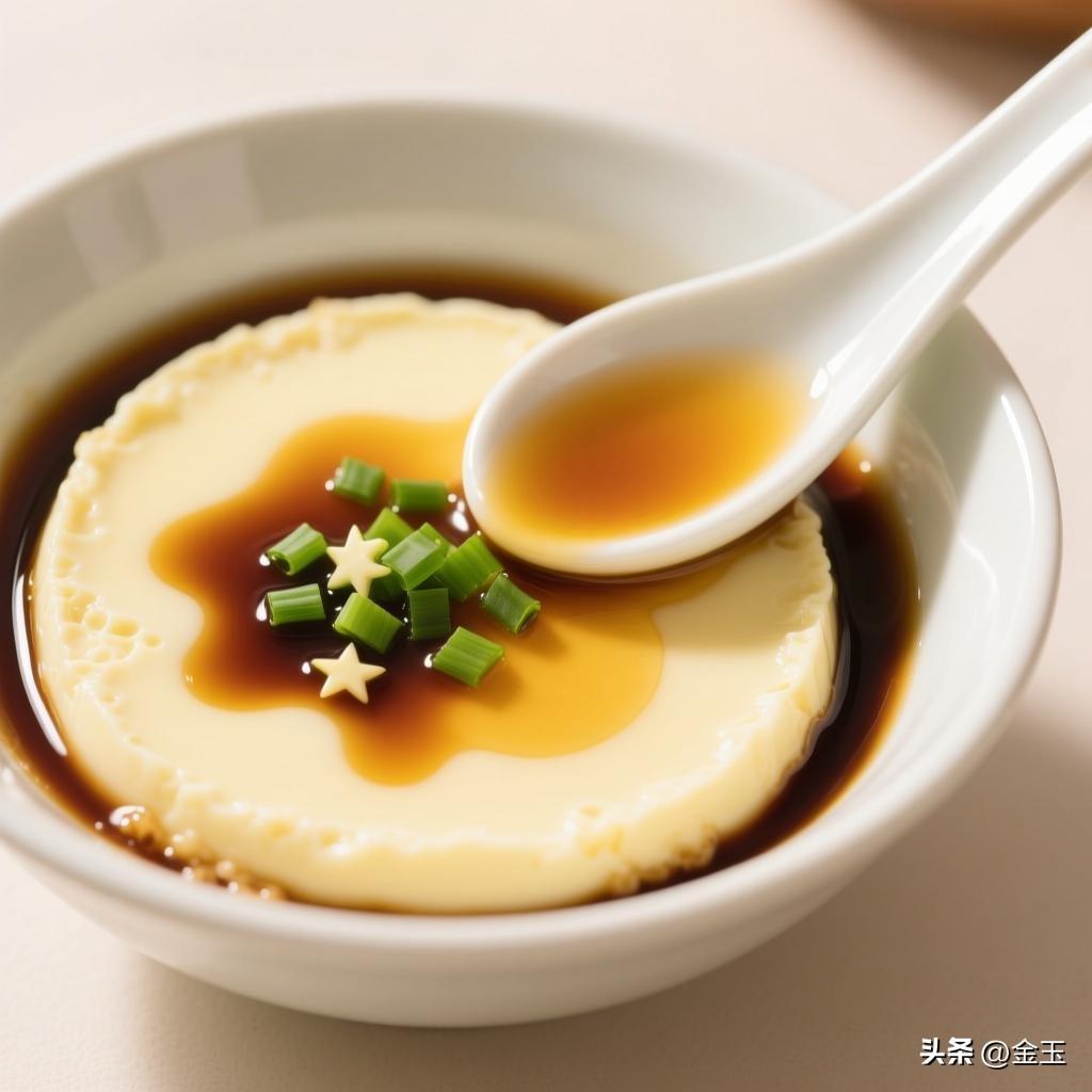 记住三个诀窍：①蛋液和温水按1:1.5搭配，加水是嫩滑的关键；②过筛两遍去泡沫，