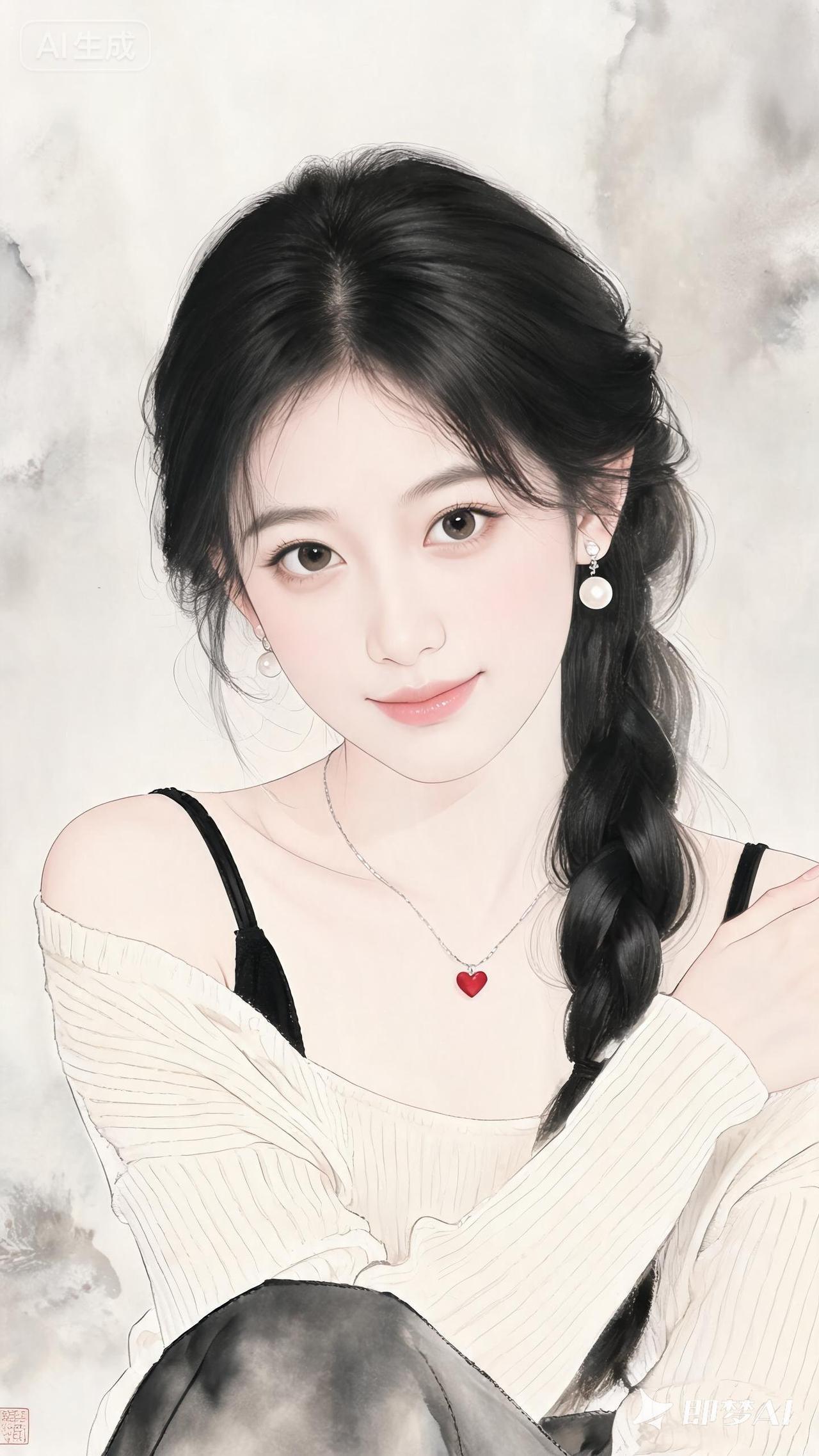 温柔少女心，水彩画般的美人！💖✨