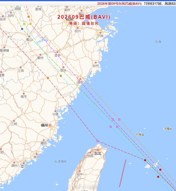 温州：我就想问问，有没有可能中日韩欧美同时预报错的情况？台风巴威又改路线了全浙江