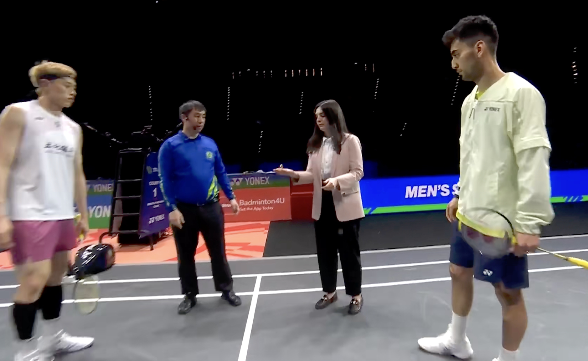 男单决赛马上开始：林俊易 vs 🇮🇳拉克什亚2026全英羽毛球公开赛