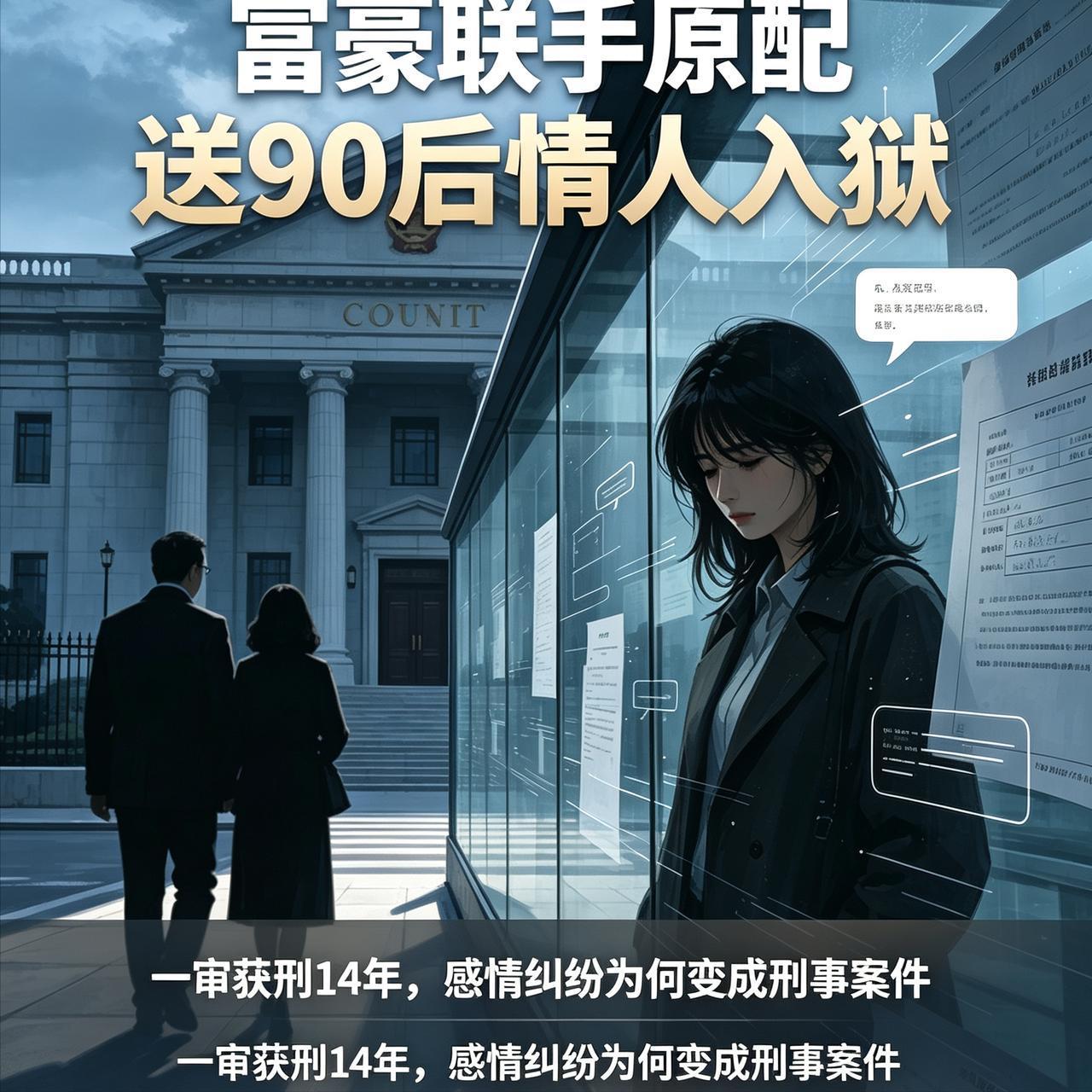 六旬富豪联手原配，把相伴多年的 90 后情人送进监狱，一审获刑 14 年

深圳