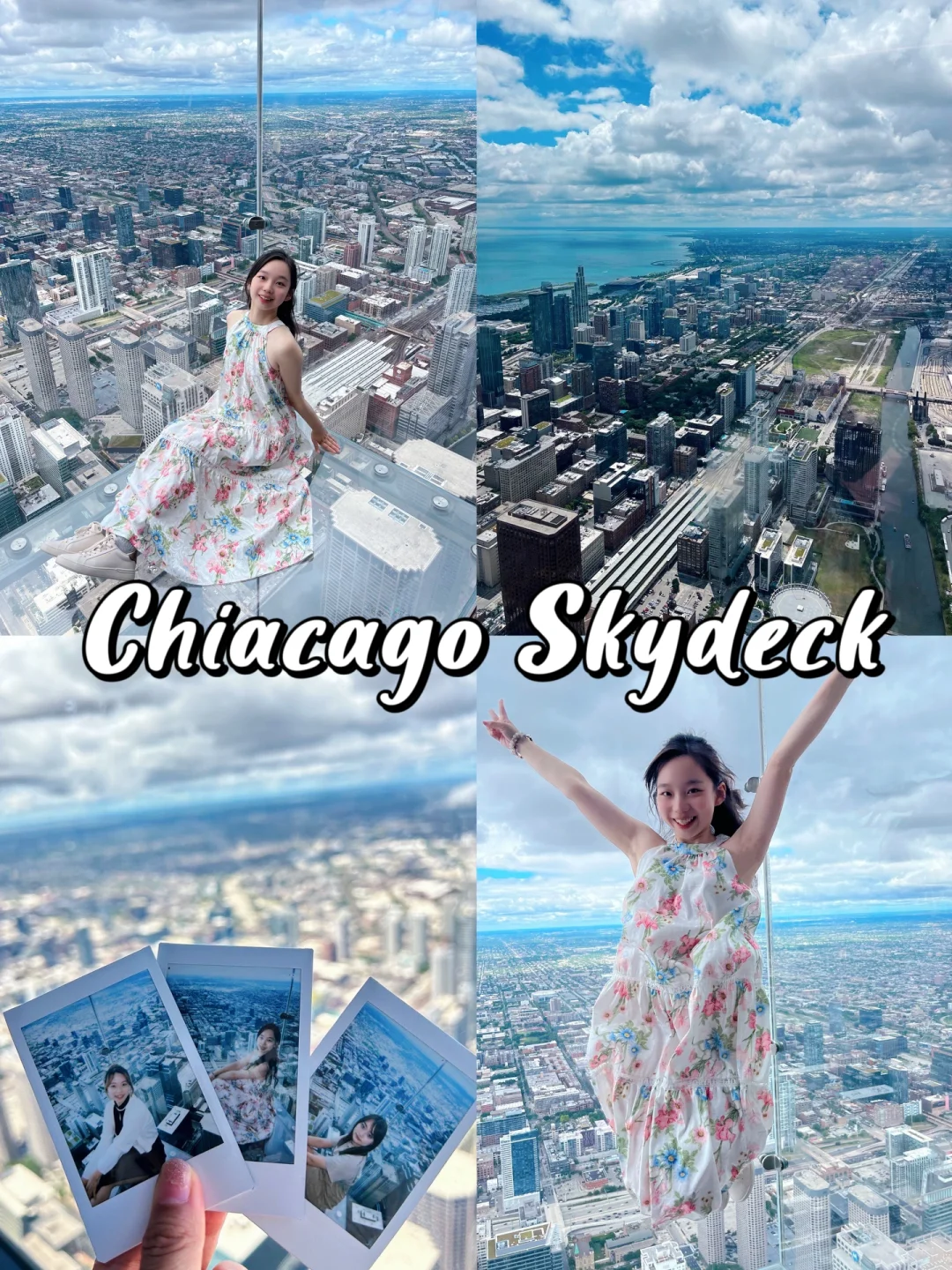 芝加哥🏙️在103层的SkyDeck狂拍几百张照片