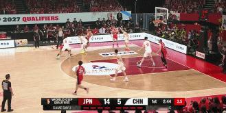 CBA中国男篮vs日本男篮 犯规了？！这球给我吹懵了