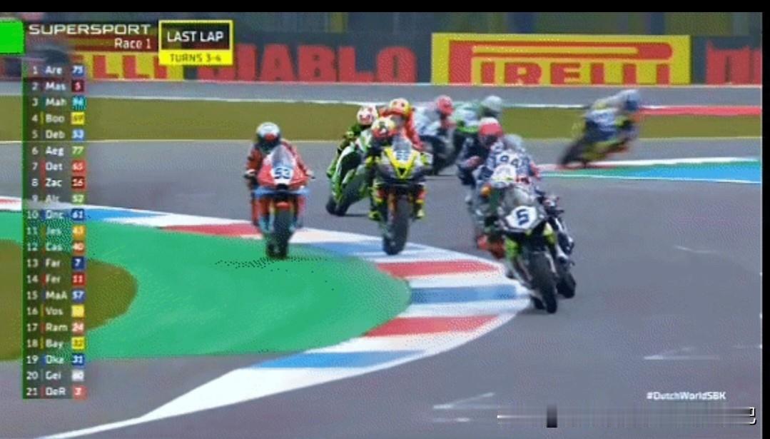 德比斯第一回合的比赛真的尽力了，最后一圈的最后一个弯道，以为他就是第五名了，谁知