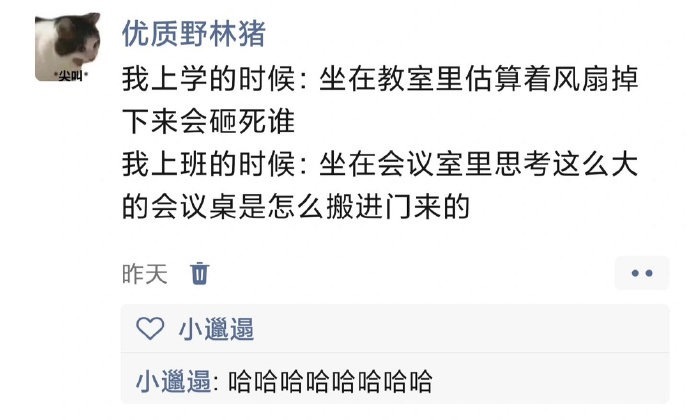 哈哈哈哈哈哈哈哈哈哈哈哈哈毕业后唯一没有还给老师的品质 ​ ​​​