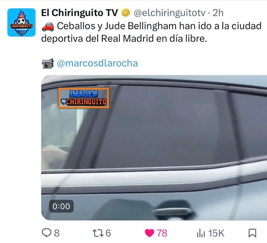 休息日去皇马基地恢复贝林厄姆