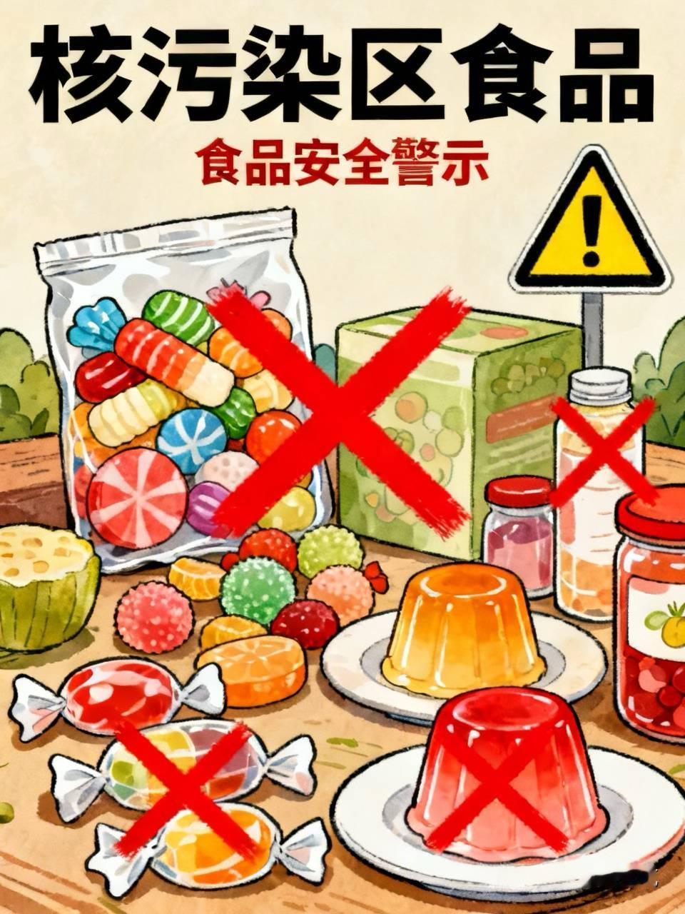 日本福岛核污染区糖果在中国大量售卖，引发了公众对食品安全的关注。
日本福岛核污染