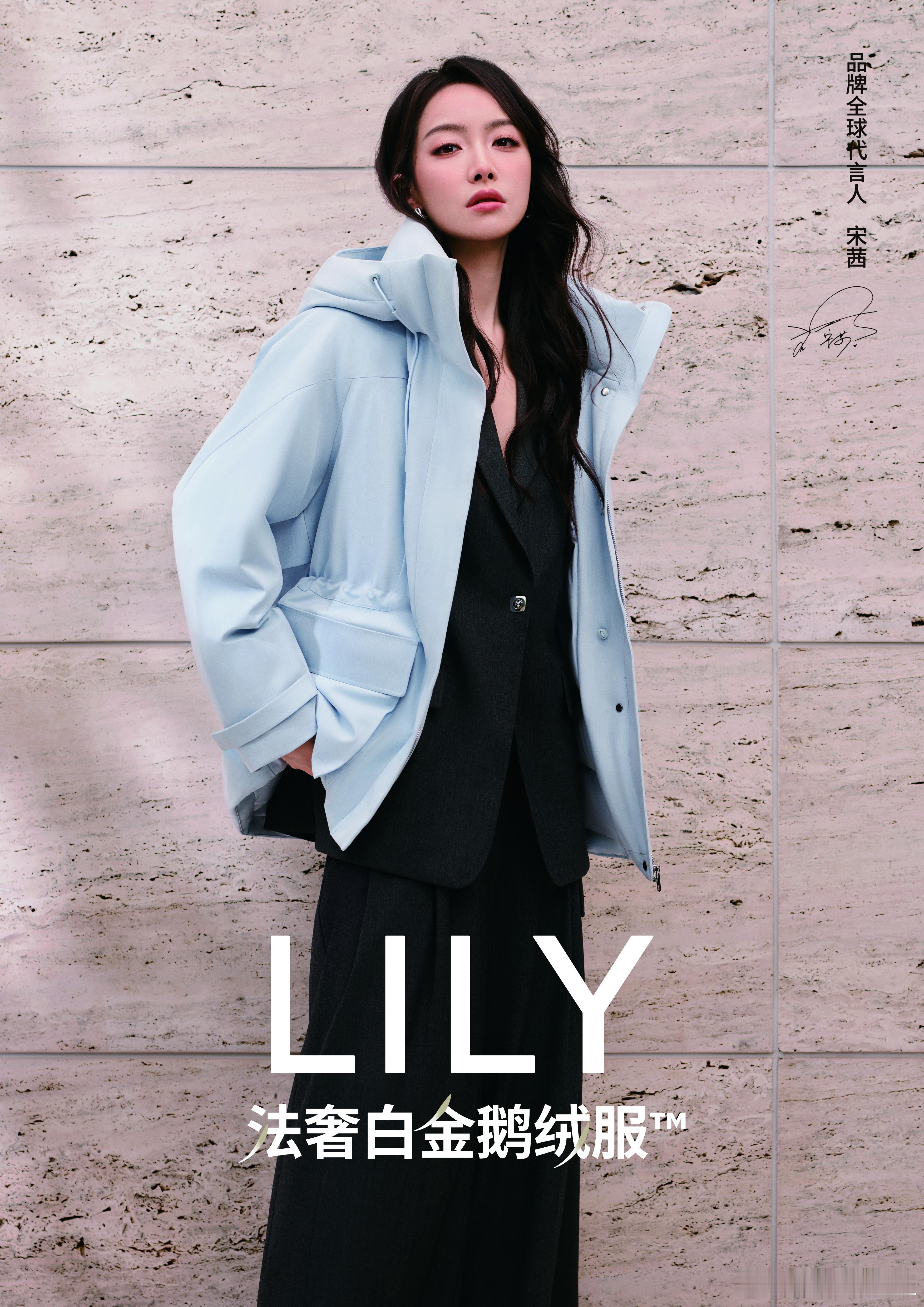 跟宋茜穿LILY法奢白金鹅绒服过冬跟着宋茜解锁冬日职场优雅法则职场女性冬季挑鹅绒