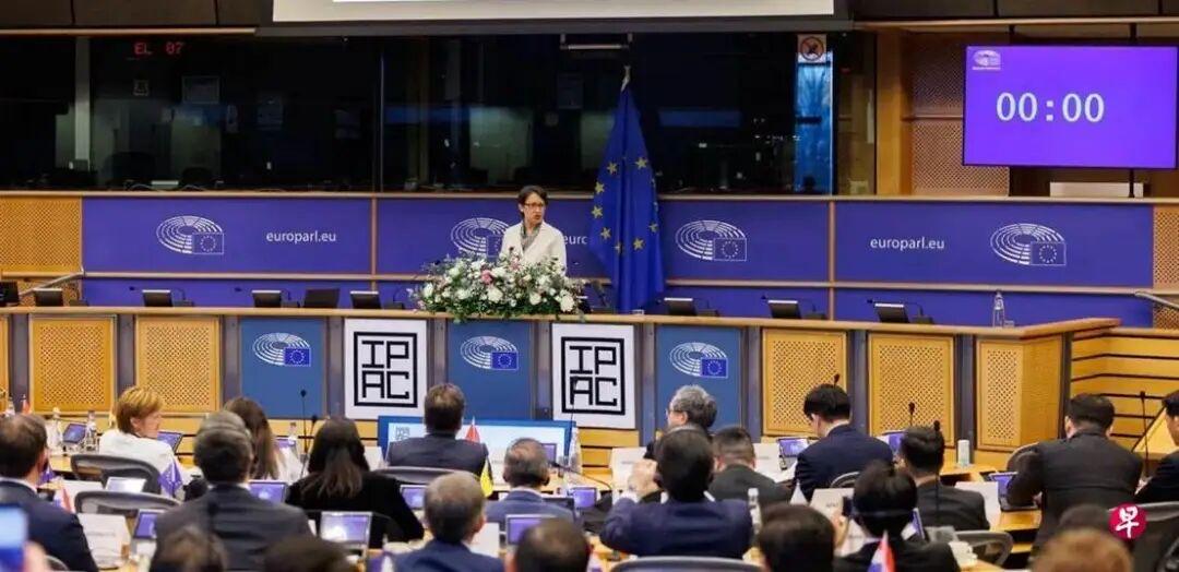 中国驻欧盟使团就欧洲议会允许萧美琴等“台独”头面人物在欧洲议会大楼进行“台独”分