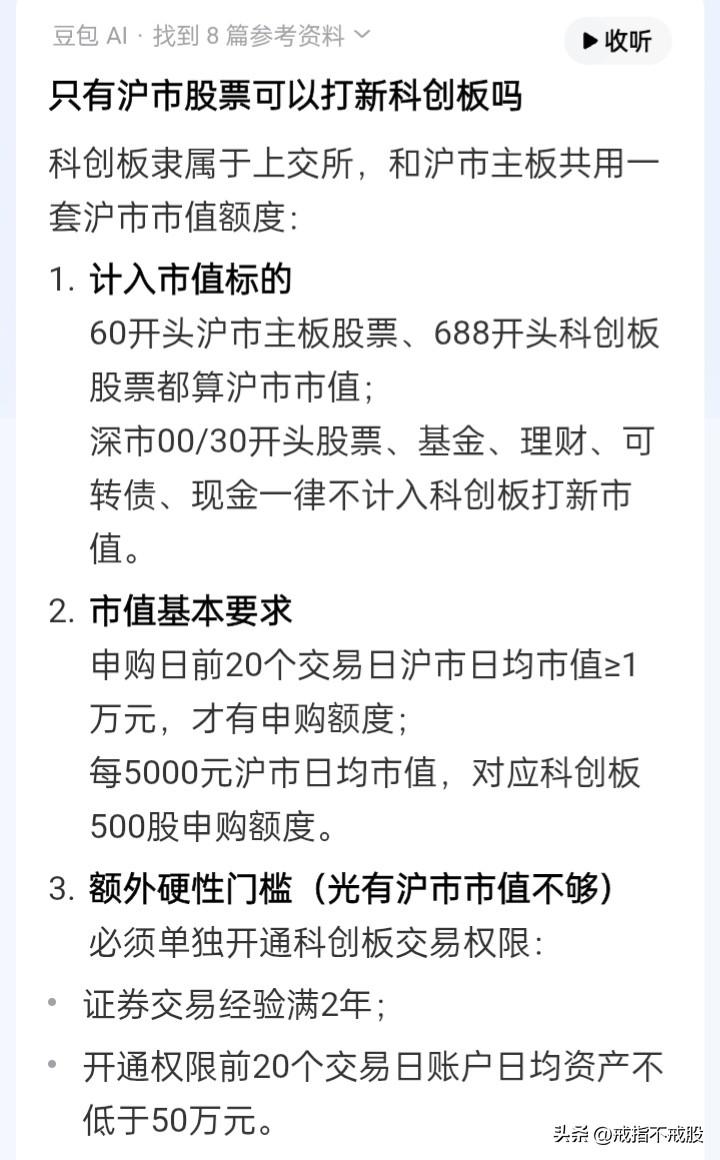 打新“科创板”必知，或许500股科创板的财富在前方等着你呦
申购日前20个交易日