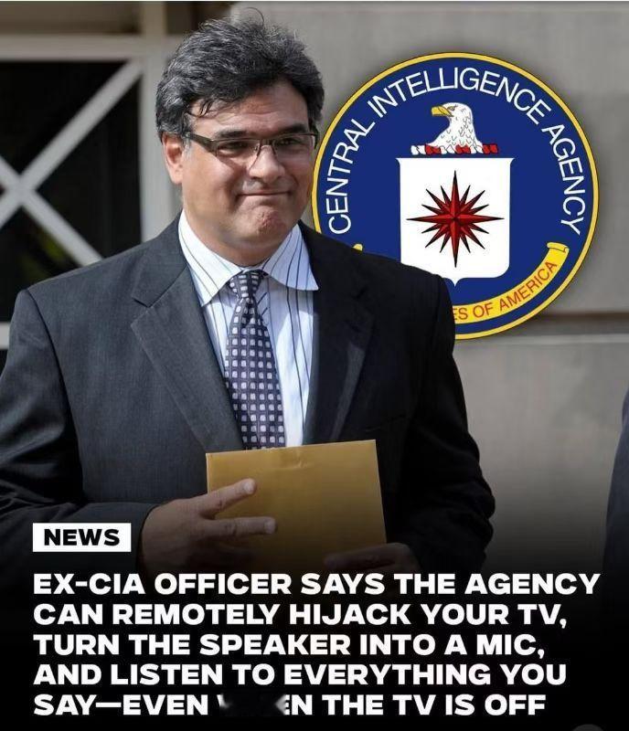 前中情局雇员约翰·基里亚库接受媒体采访时称, 中情局可远程访问智能电视, 可以远