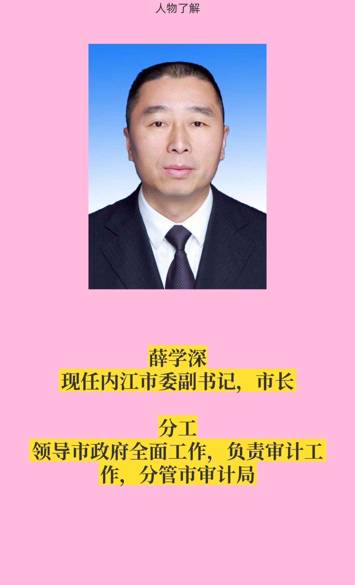 内江市政府领导。