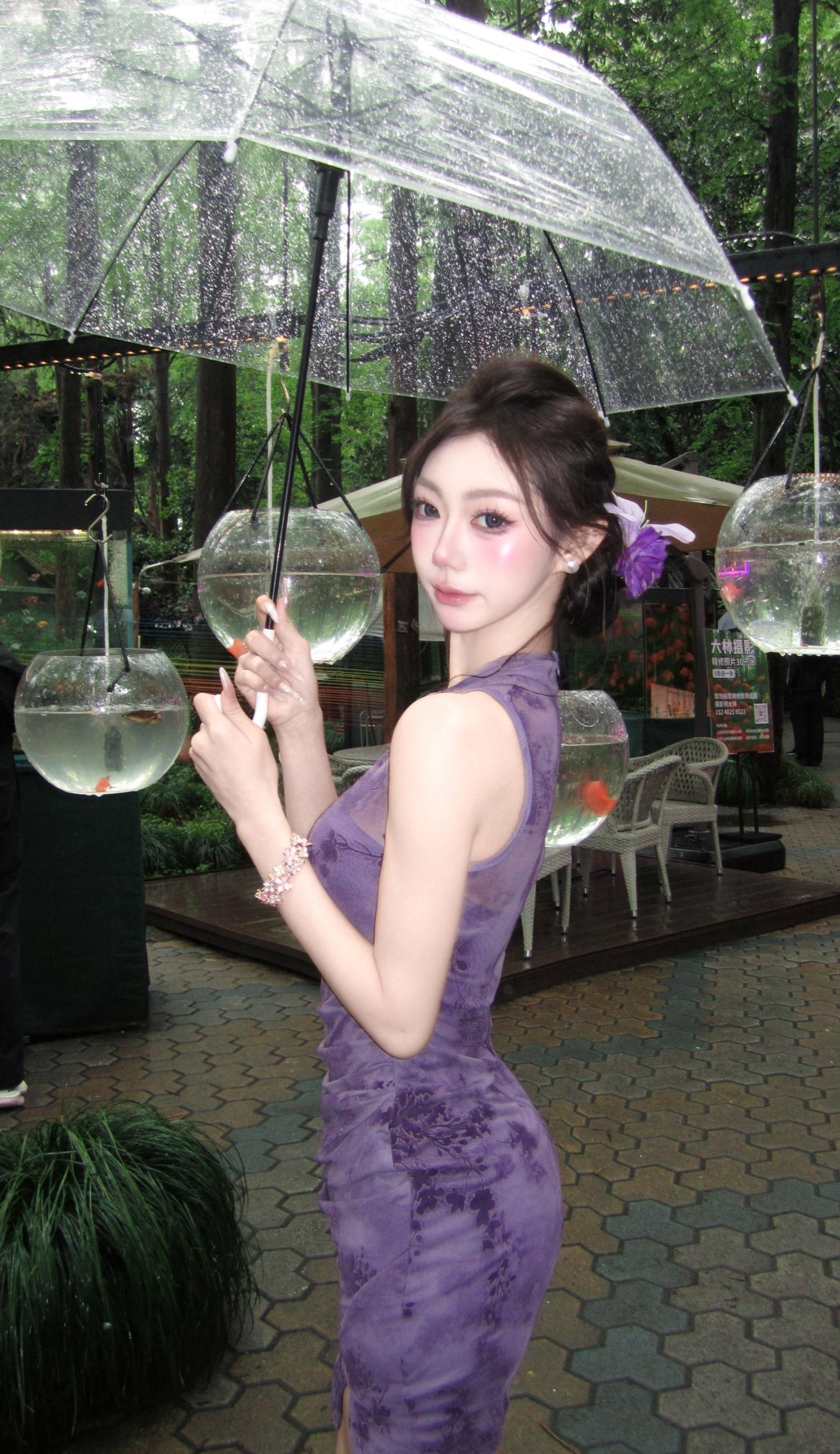 烟雨落江南