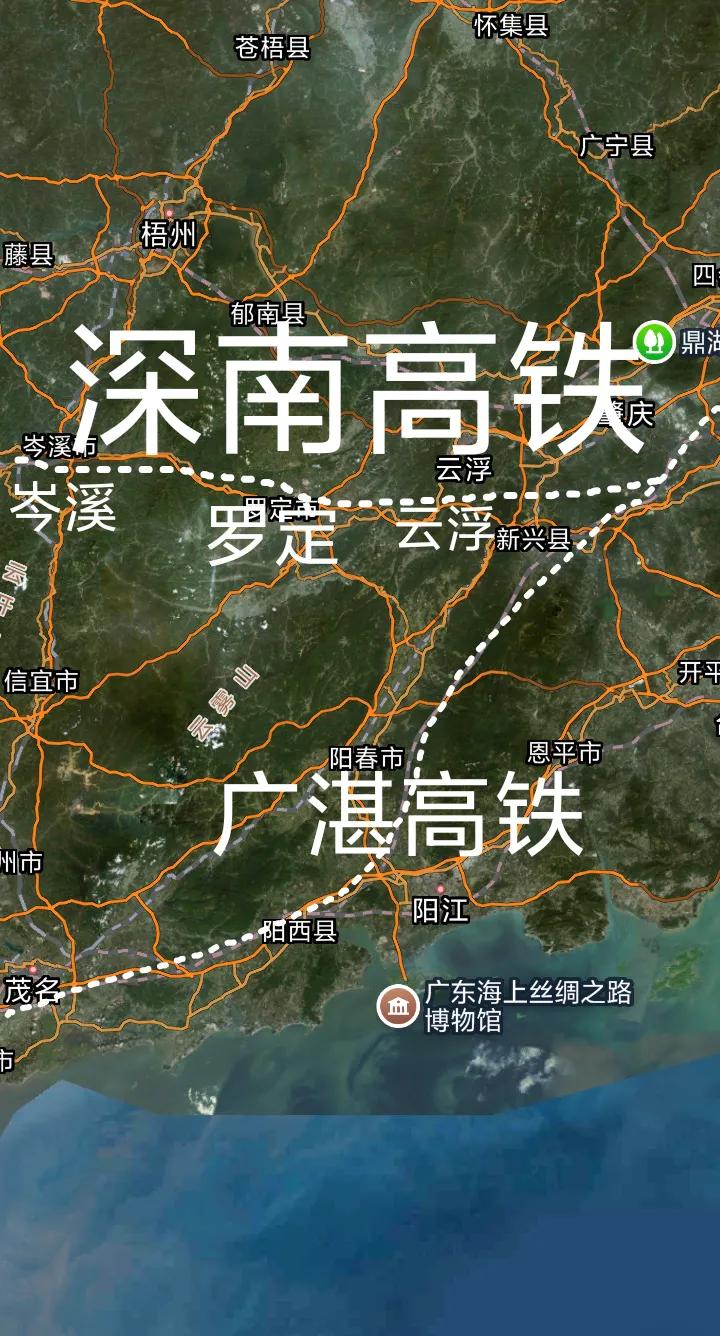 深圳至南宁时速350公里的深南高铁罗定至云浮段进展顺利，白石河大桥已经顺利合龙，