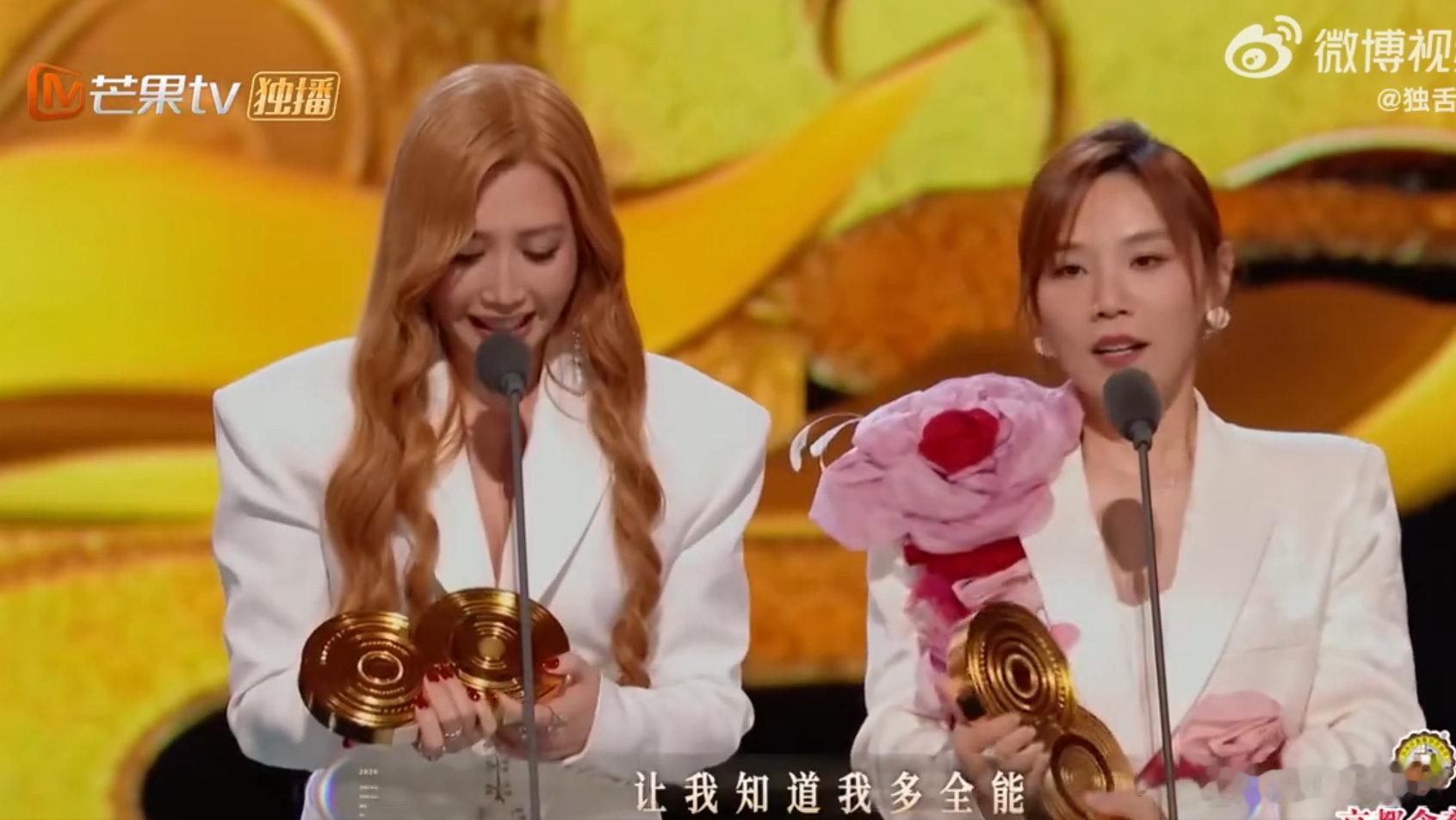 ALin李佳薇声生不息全能奖舞台高光时刻被两位焊在声生不息！过硬的才艺 + 超稳