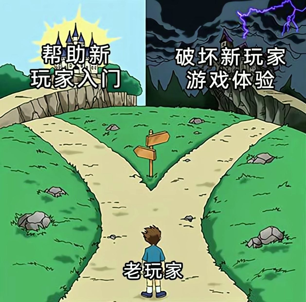 善良老玩家 & 邪恶老玩家