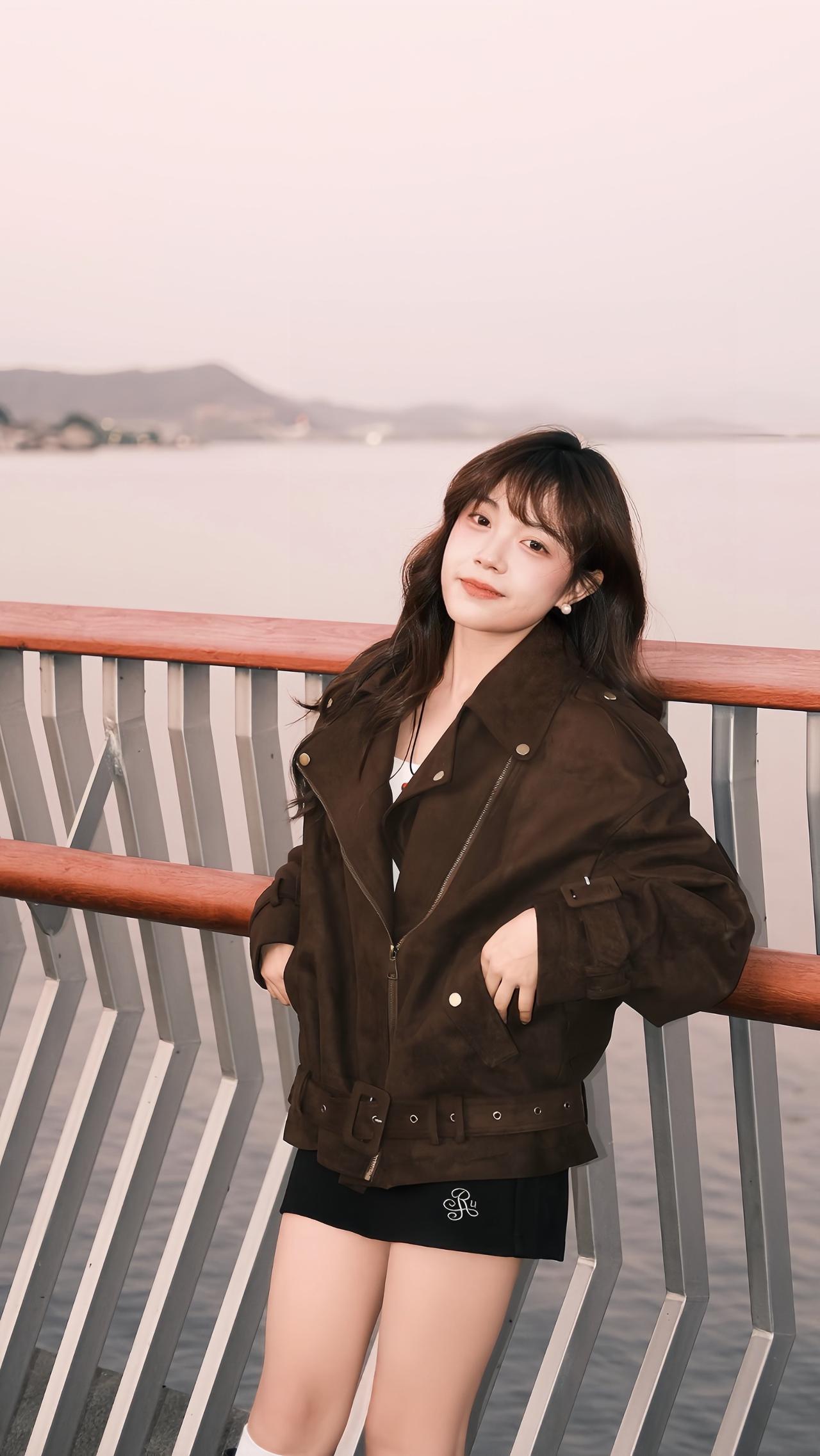 秋冬穿搭  东钱湖拍照