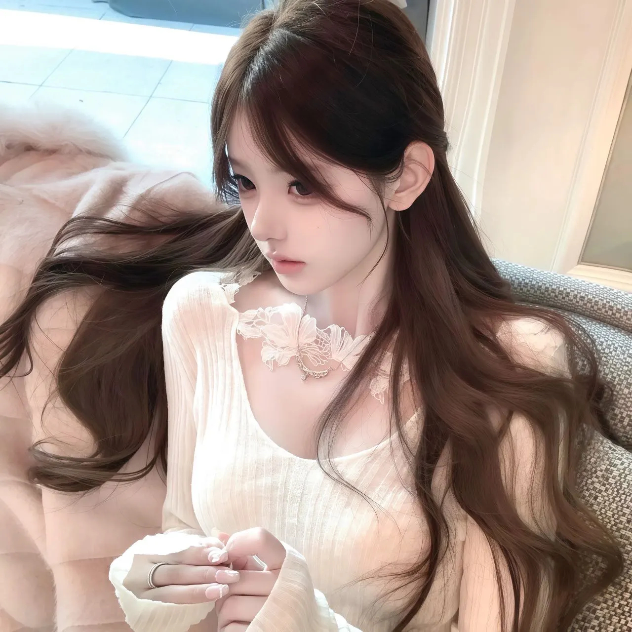女生头像｜世态渔洋已道尽，人间何事不鹅笼 