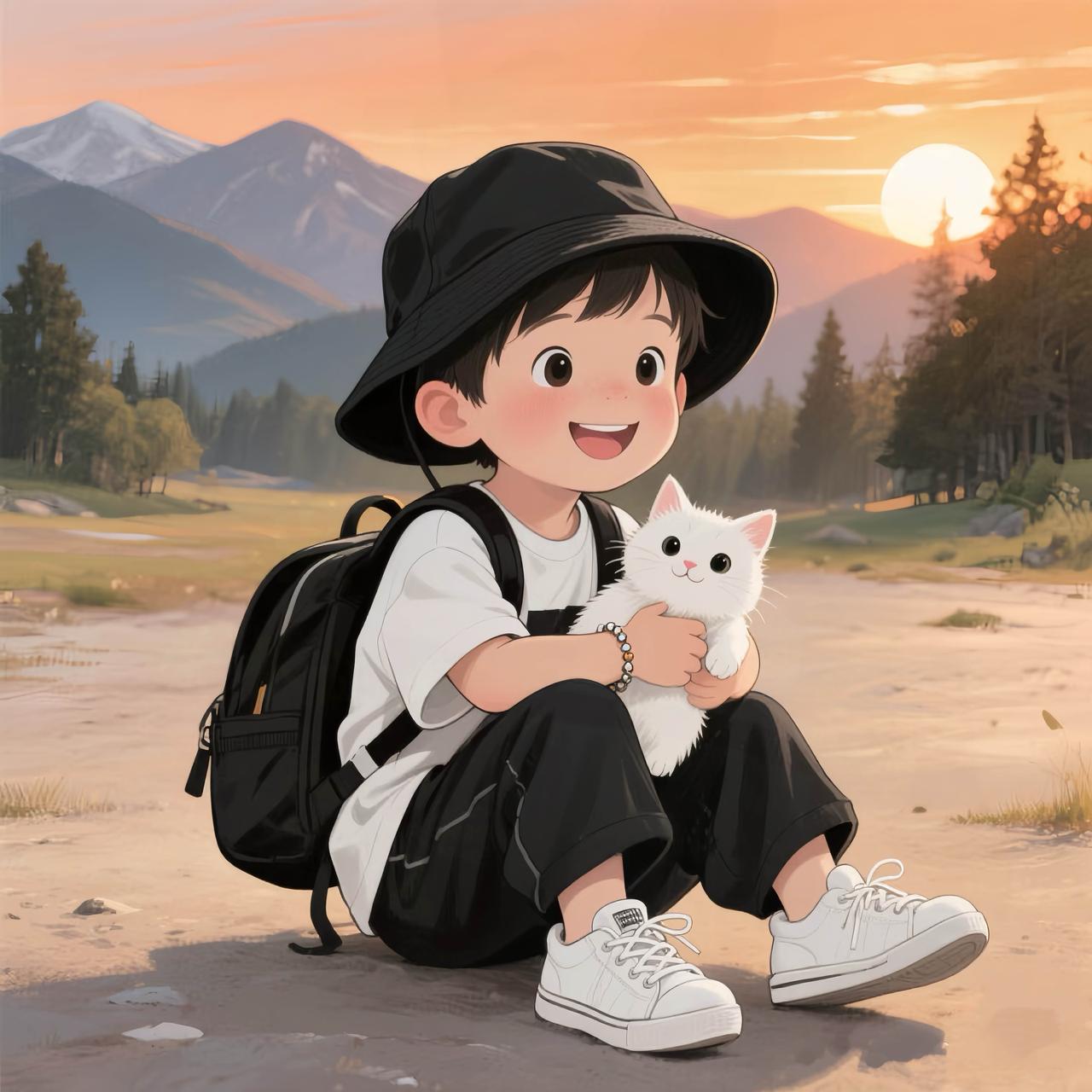 我儿子是个福气旺的孩子
上天格外眷顾他，关照他
心中所愿都可以如愿以偿
他的运气