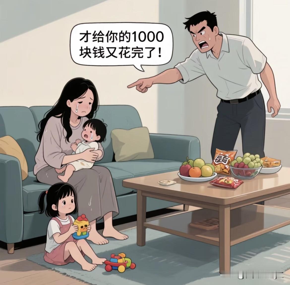 什么是消耗性婚姻？
就是你老公给了你一千块钱，你买了柴米油盐，缴了水电煤气费，买