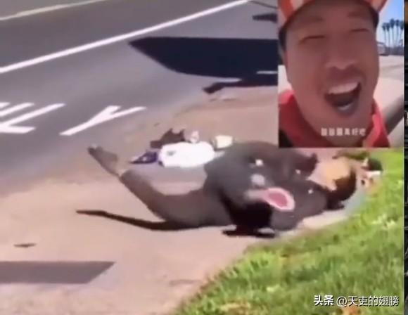 据说这个在地上打滚的人就是那个传说中的甜甜圈，不知道他是在跳舞还是最后的挣扎，希