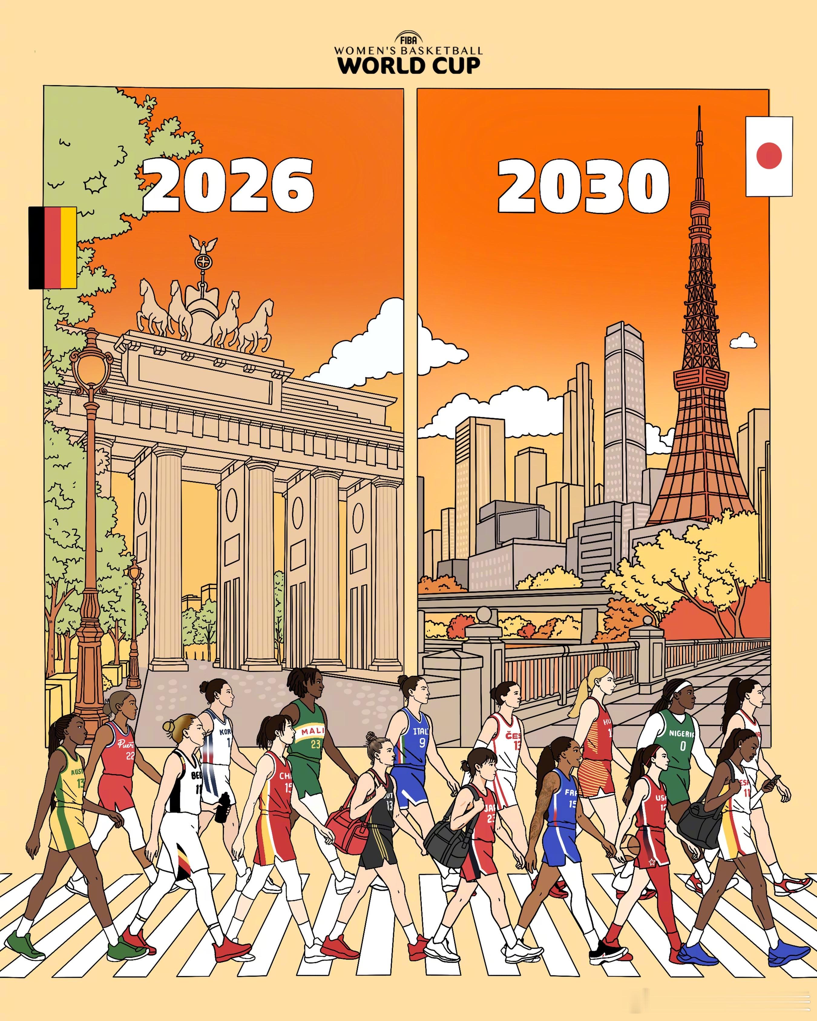 下集预告2030 女篮世界杯  将在🇯🇵日本东京举行比赛时间为2030年11