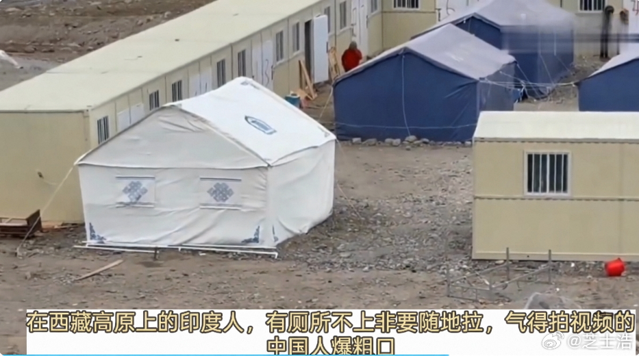 刚在西藏高原上的印度人，有厕所不上非要随地拉，拍视频的藏族同胞用不太流利的英语大