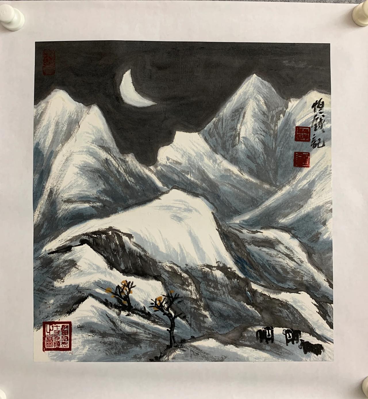 爱新觉罗恒钺先生作品欣赏中国画作品系列 大家人物画真迹 国画精品分享