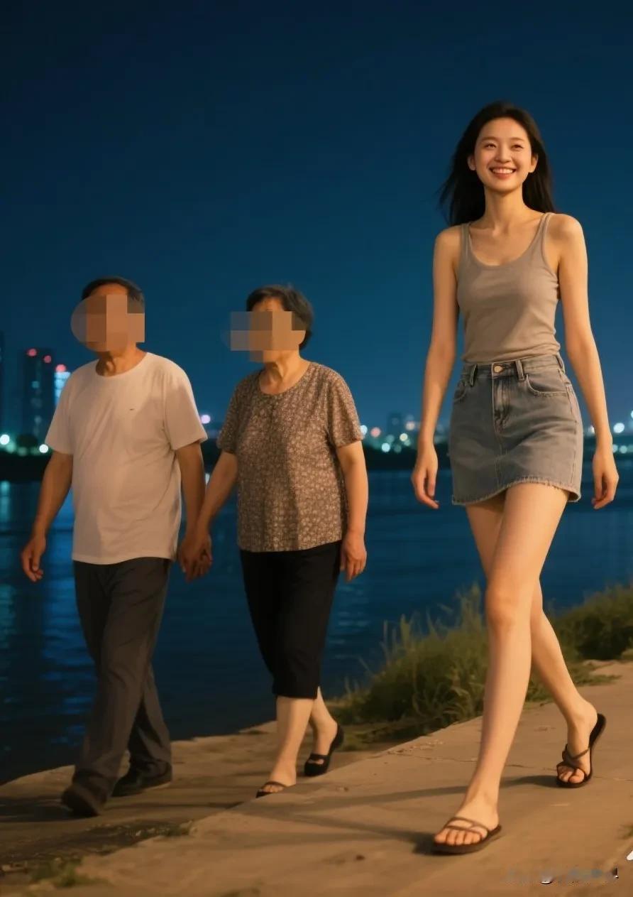 男的都喜欢回头看美女吗
今天晚上我在江边散步
晚上散步的人很多
我前面走着一对中
